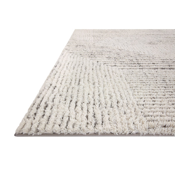 Foundstone™ Halifax Performance Ivory/Gray Rug Wayfair